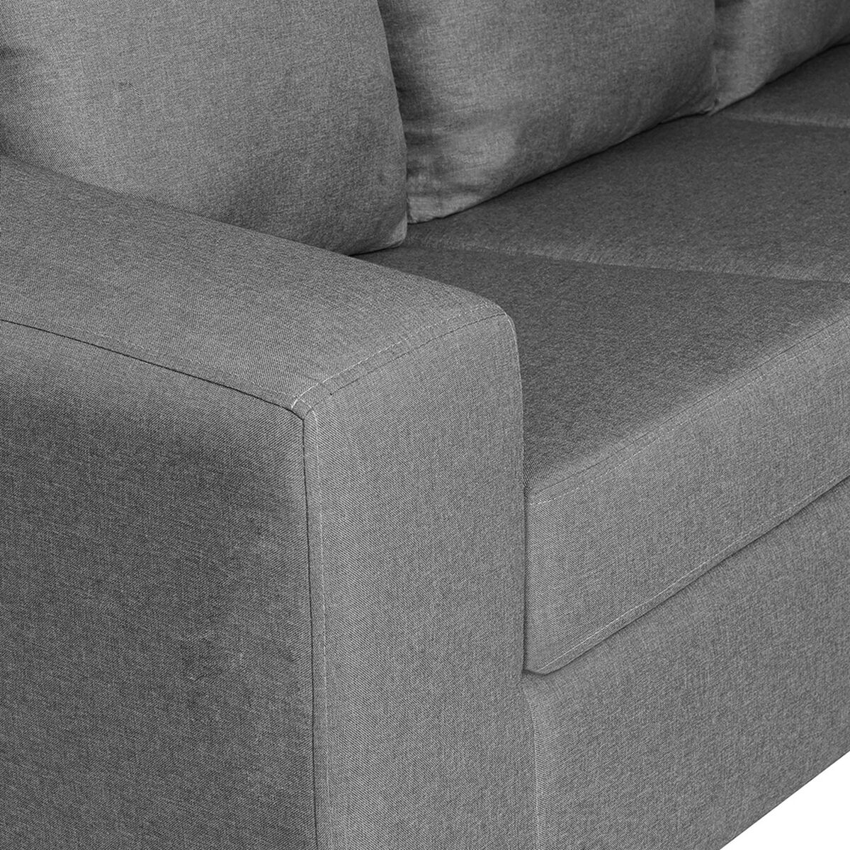 Sofá Innovamuebles Kahlo 2 Cuerpos Gris Oscuro