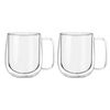 Set 2 Tazas Mug de Vidrio Doble Pared Simplit 300 ml