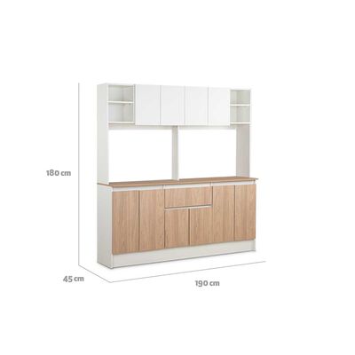 Imagen 2 del producto Mueble de Cocina CIC Ibiza 1 Cajón 8 Puertas Blanco Alpino