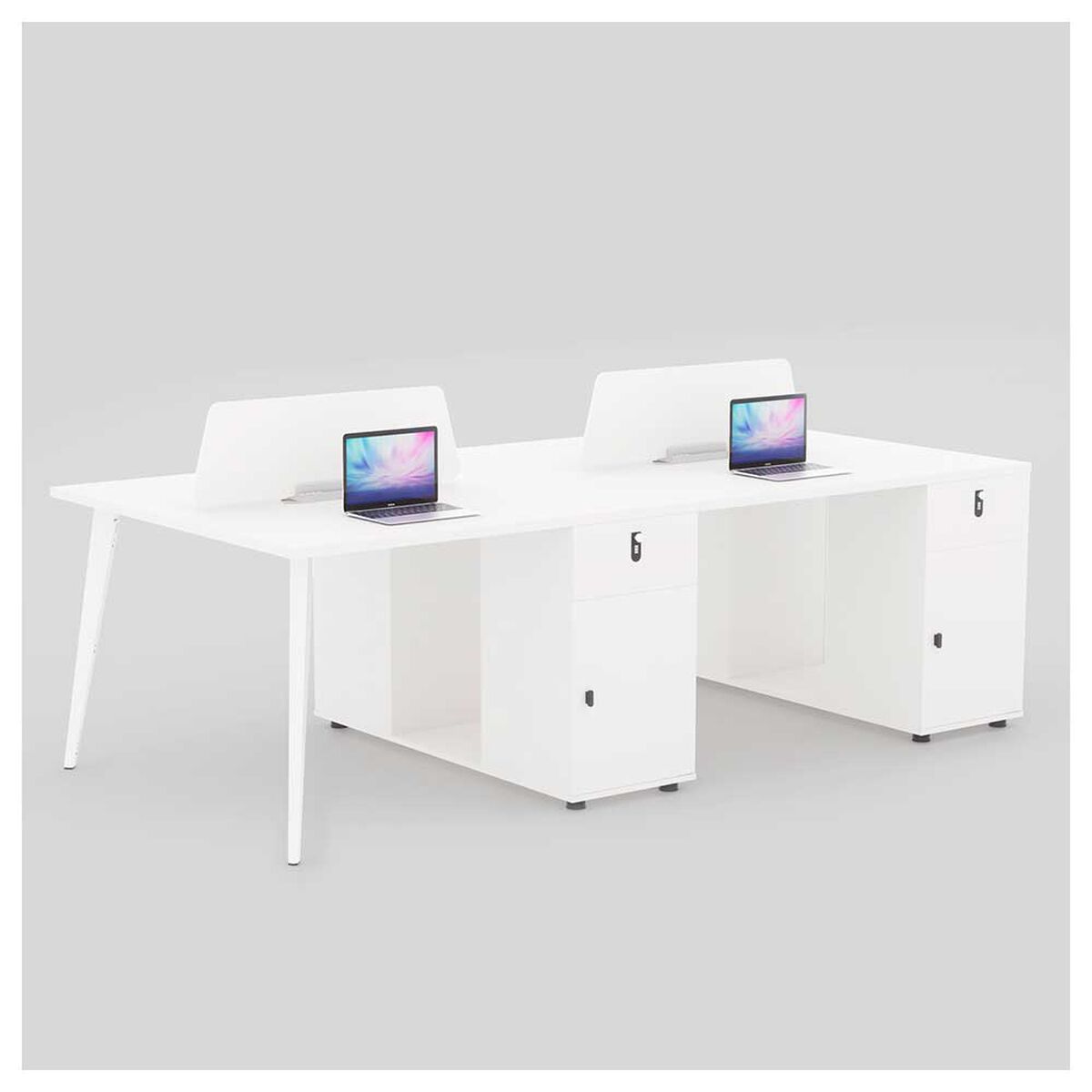 Estaci&oacute;n de Trabajo Rodler Nordik 4 Puestos Blanco