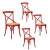 Set 4 Sillas Spazzio Retro Rojo