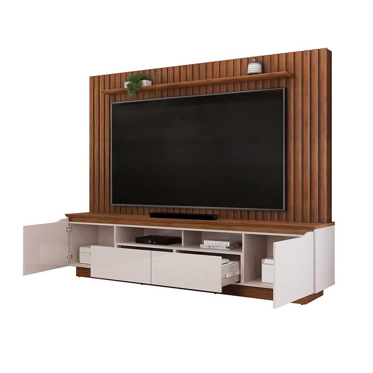 Panel TV Vekkahome Petrus Hasta 70" Caf&eacute;