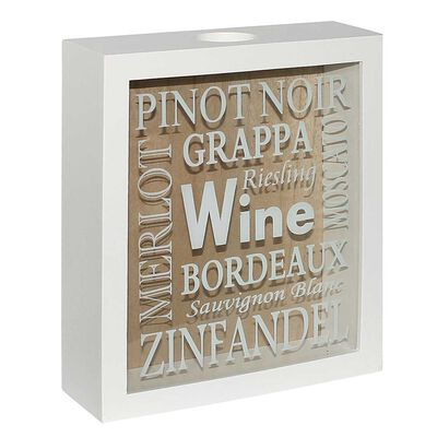 Imagen 1 del producto Cuadro Guarda Corcho Madera Vgo 26 x 22 cm Blanco