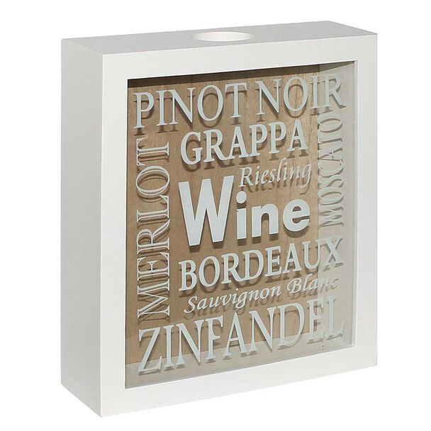 Cuadro Guarda Corcho Madera Vgo 26 x 22 cm Blanco