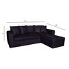 Modular A&M Home Fernanda 2,2 Cuerpos Negro
