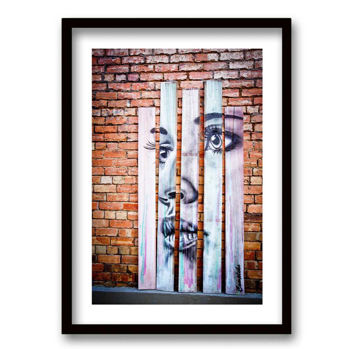 Cuadro Decorativo Retela Rostro Mural 40 x 30 cm
