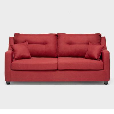Imagen 2 del producto Juego de Living Almore Noruega Sofá 3 Cuerpos + Dos Sillones 1 Cuerpo Rojo