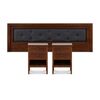 Cama Europea CIC Base Dividida 2 Plazas Anatomic + Respaldo + 2 Veladores CIC 2 Plazas Genova