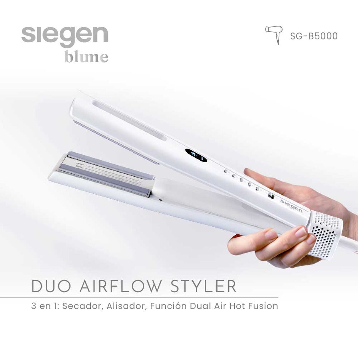 Alisador Secador Duo Airflow Styler 3 en 1 SG-B5000