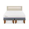 Cama Europea CIC Base Dividida 2 Plazas Excellence Plus + Respaldo Munich Alpino