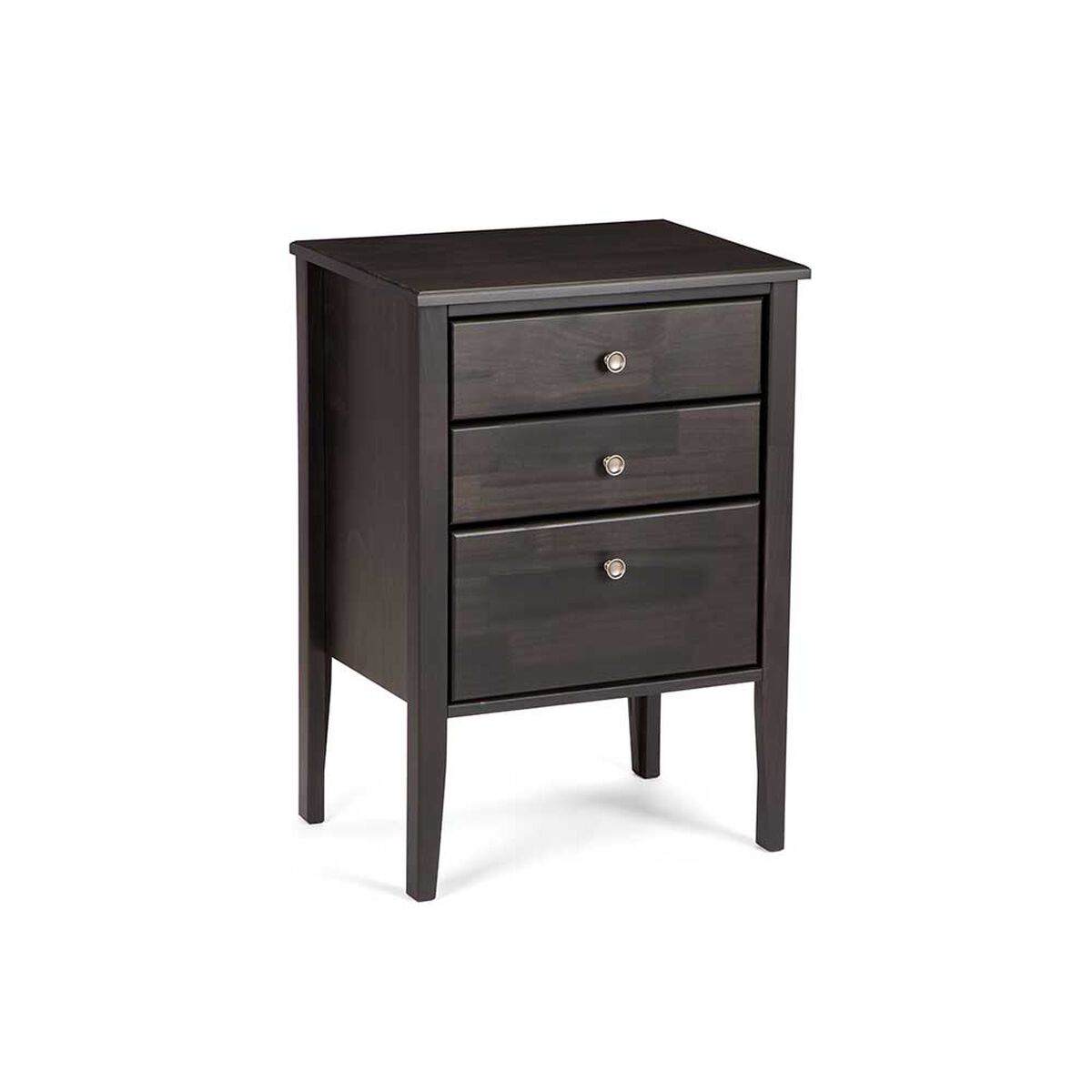 Cama Europea Rosen Base Dividida King Tempo + 2 Veladores Issey Grafito