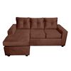 Sofá Seccional Muebles MPR Azalea 3 Café