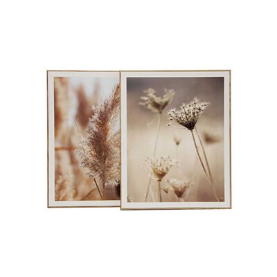 Set 2 Cuadros para Fotos Plástico Vgo 50 x 40 cm Natural