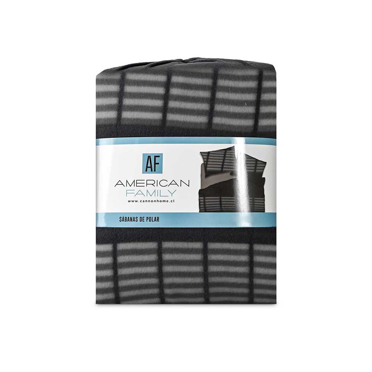 S&aacute;bana de polar American Family 2 Plazas Escocia Gris