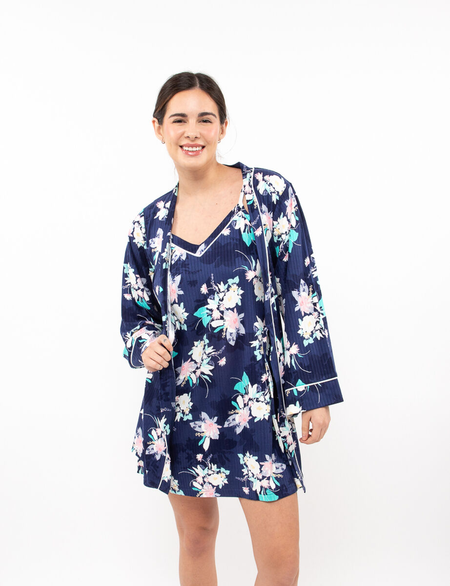 Bata Floreada Mujer Zibel