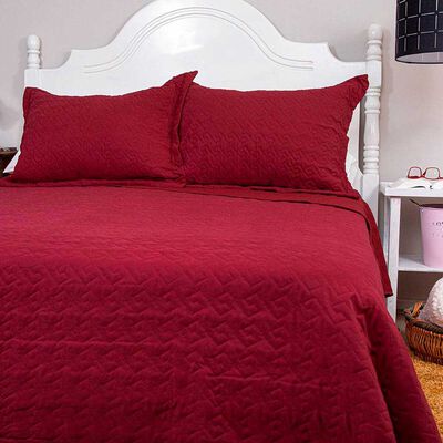 Quilt Doral King Burdeo Velvety