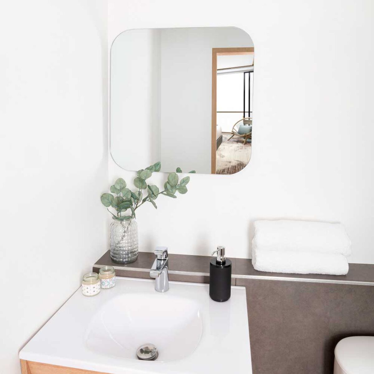 Espejo Tuhome Lia Cuadrado 60x60cm