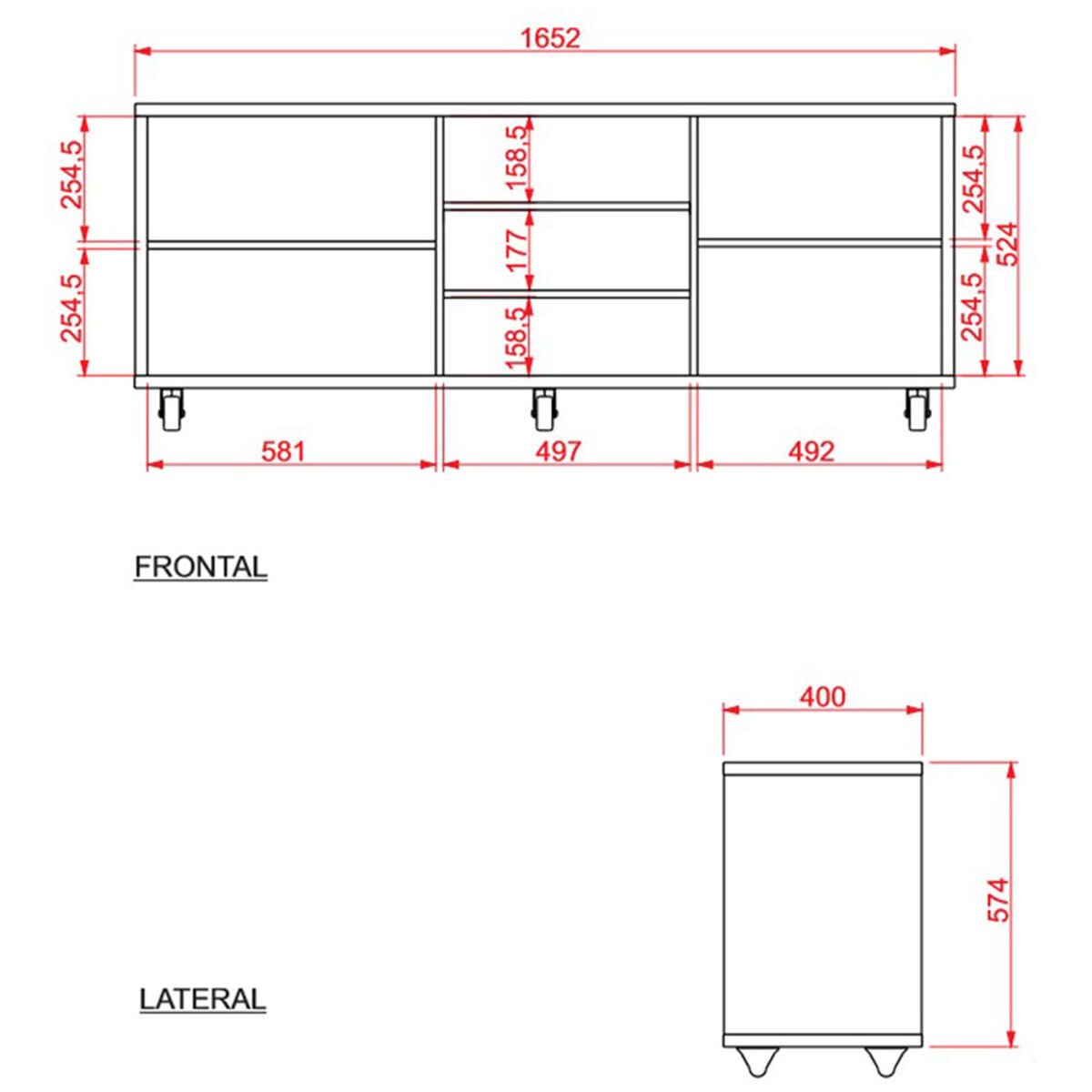 Rack TV TuHome Arces Premium