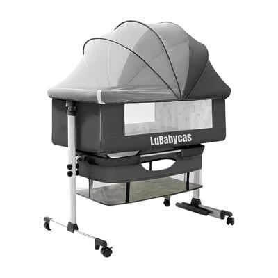 Imagen 1 del producto Cuna Colecho con Mudador y Accesorios Lubabycas Gris