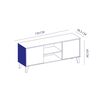 Rack TV Mobikit Atlanta Hasta 50" Roble Santana Blanco