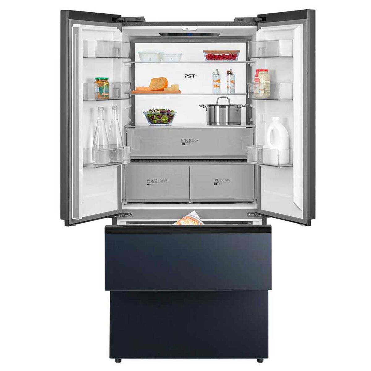Refrigerador French Door Midea MDRFD705BIE70 474 lts. Perfect Fit + V-Tech