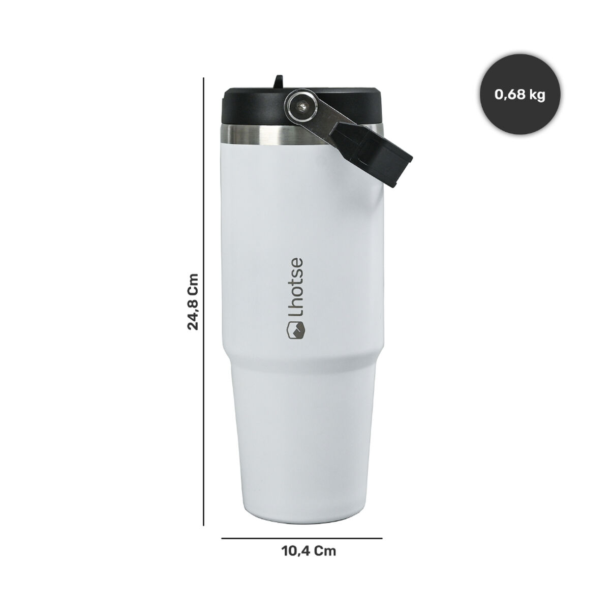 Travel Mug Lhotse Travel Mug Blanco 900 ml