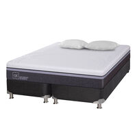 Box Spring CIC Base Dividida 2 Plazas Ortopedic Advance + Almohadas