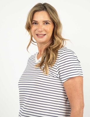 Imagen 2 del producto Polera Manga Corta Mujer Portman Club Azul-Print