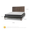 Cama Europea CIC King New Ortopedic + Respaldo Baker