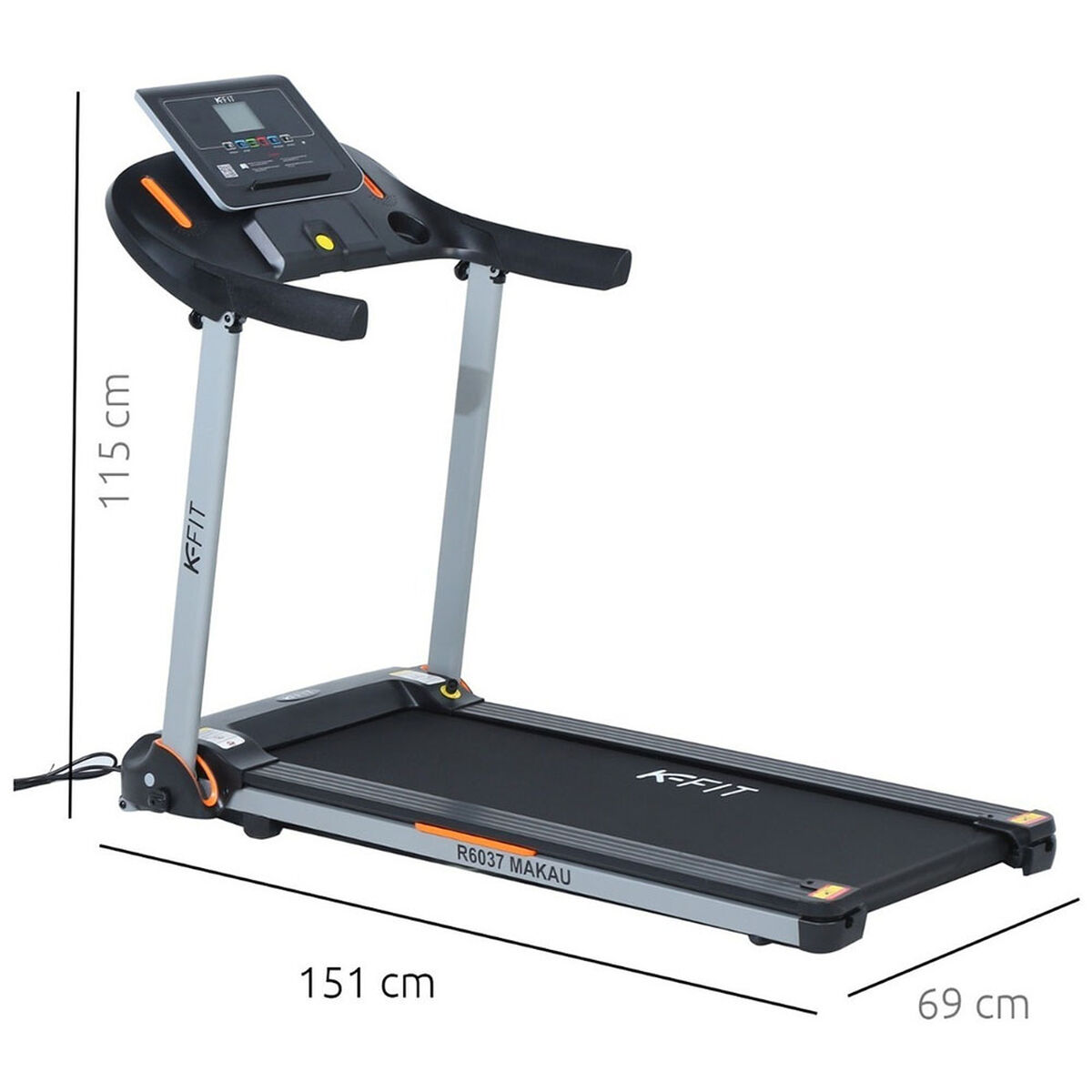 Trotadora Eléctrica Plegable Makau 1.5HP K-FIT