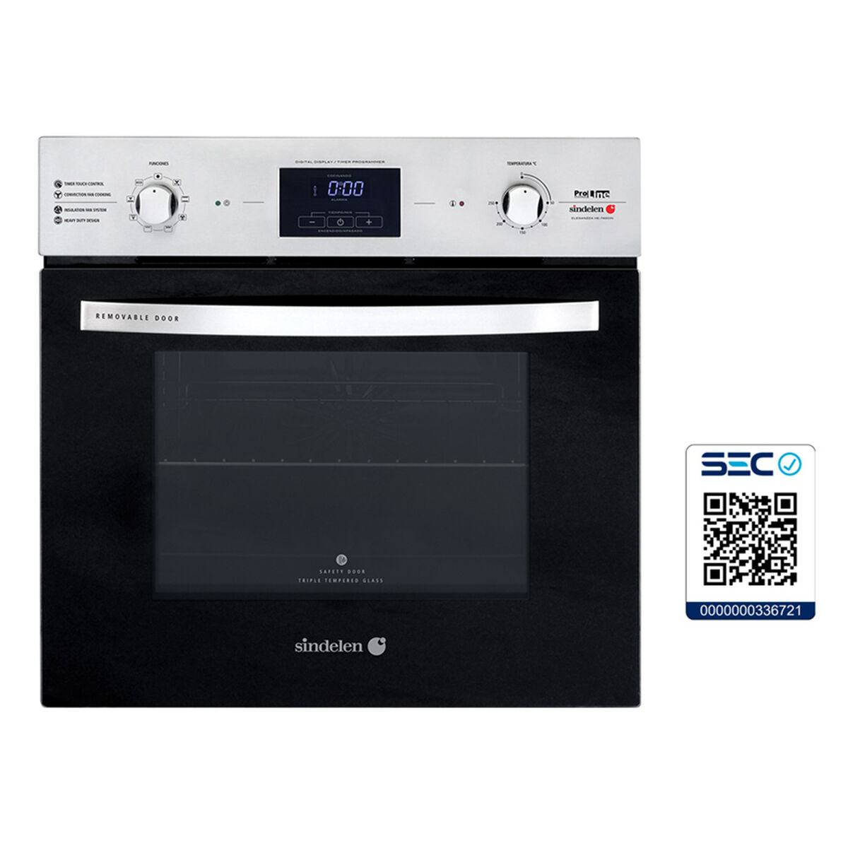 Horno Empotrable Sindelen HE-7400IN 57 lts.