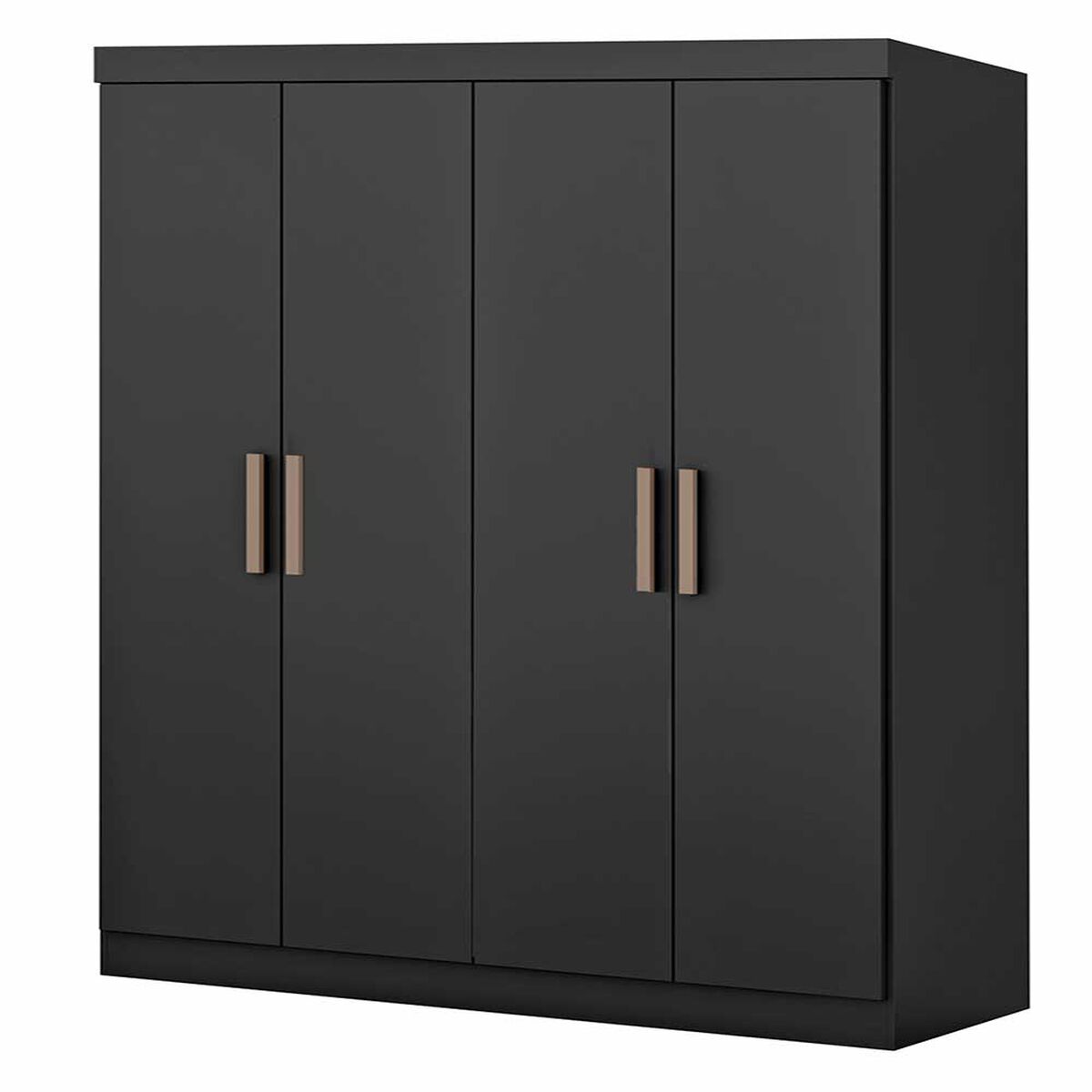 Closet Almore Atlanta 4 Puertas Negro