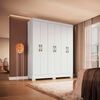 Cl&oacute;set Vekkahome Roma 6 Puertas 1 Caj&oacute;n Blanco