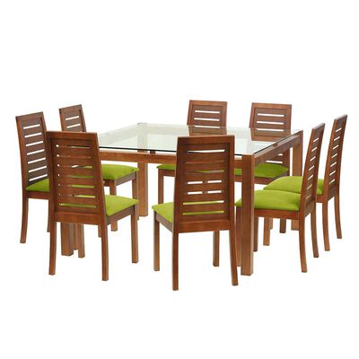 Juego de Comedor Latam Home Barcelona 8 Sillas Pistacho