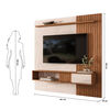 Panel TV Di Poretti Design Cosmo Hasta 70" Caf&eacute;