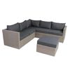 Sofá Seccional Terraza Otomano + 1 Pouf