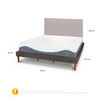 Cama Europea CIC King Alaska + Respaldo