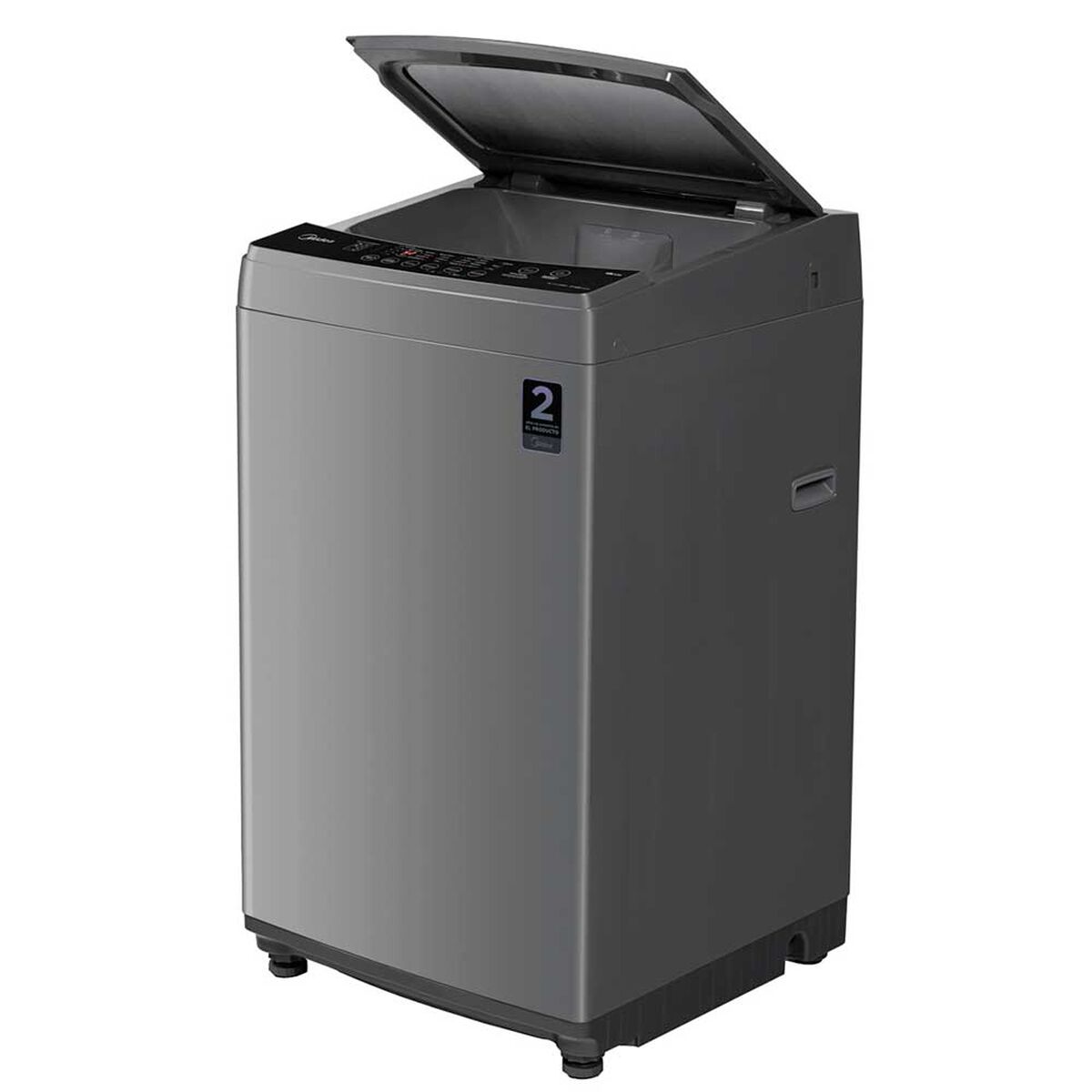 Midea Lavadora Automática MLS-095GE04N 9,5 kg Gris Superior Acero Inoxidable