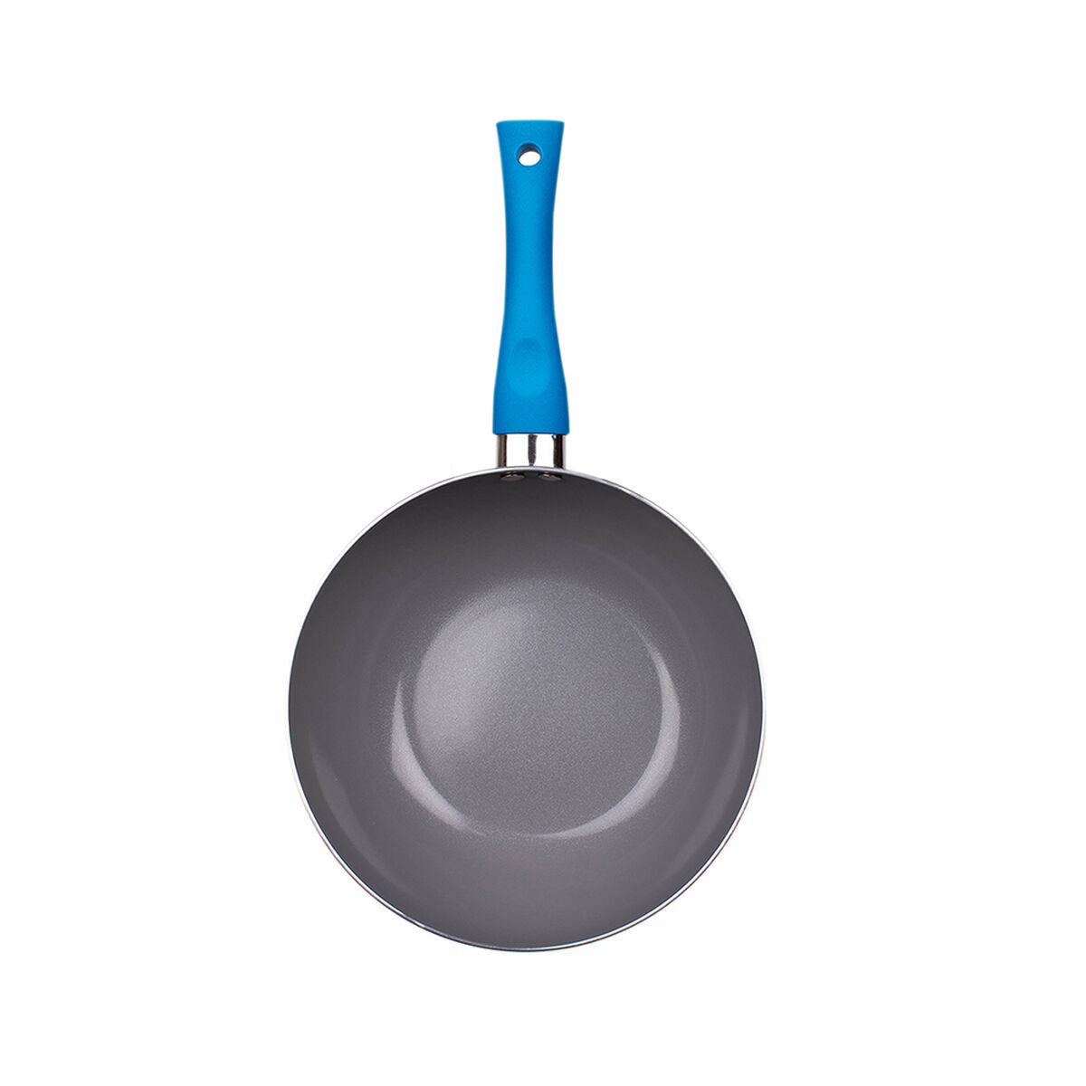 Wok Acero Inoxidable Doral Montecarlo Azul 22 cm