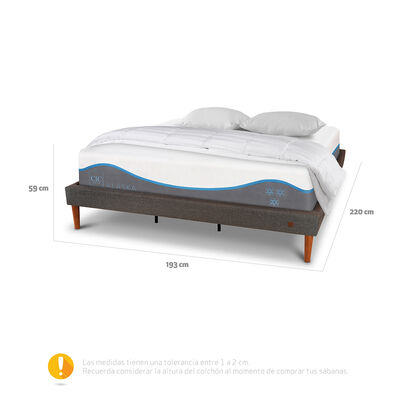 Imagen 2 del producto Cama Europea CIC King Alaska + Almohadas + Plumón