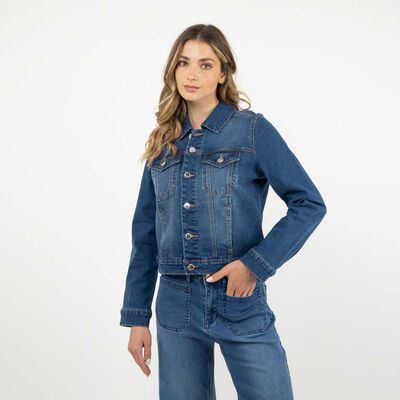 Chaqueta Mezclilla Mujer Zibel Indigo