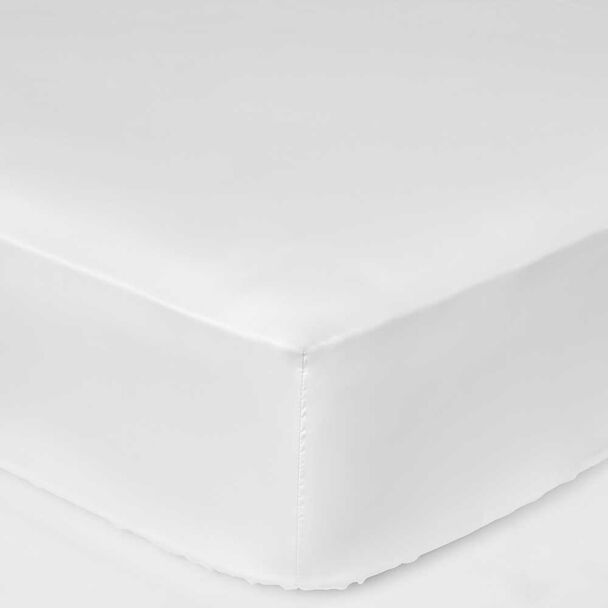 Sábana Inferior Elements & Co 200 Hilos 2 Plazas Liso Blanco