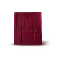 Respaldo Latam Home 1 Plaza Sorrento Tela Velvet Burdeo