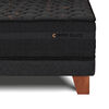 Cama Europea Celta Copper Black King + Respaldo Mallorca