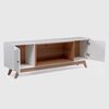 Rack TV Roca Ulmo Hasta 75" Blanco
