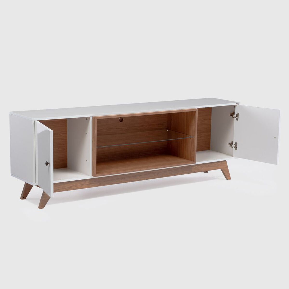 Rack TV Roca Ulmo Hasta 75" Blanco
