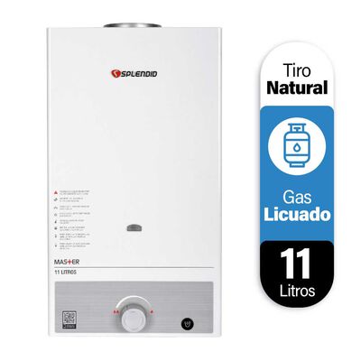 Calefont 11 litros Gas licuado Tiro natural Splendid