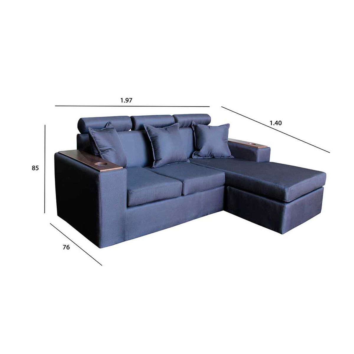 Modular A&M Home Heytan 2,2 Cuerpos Gris