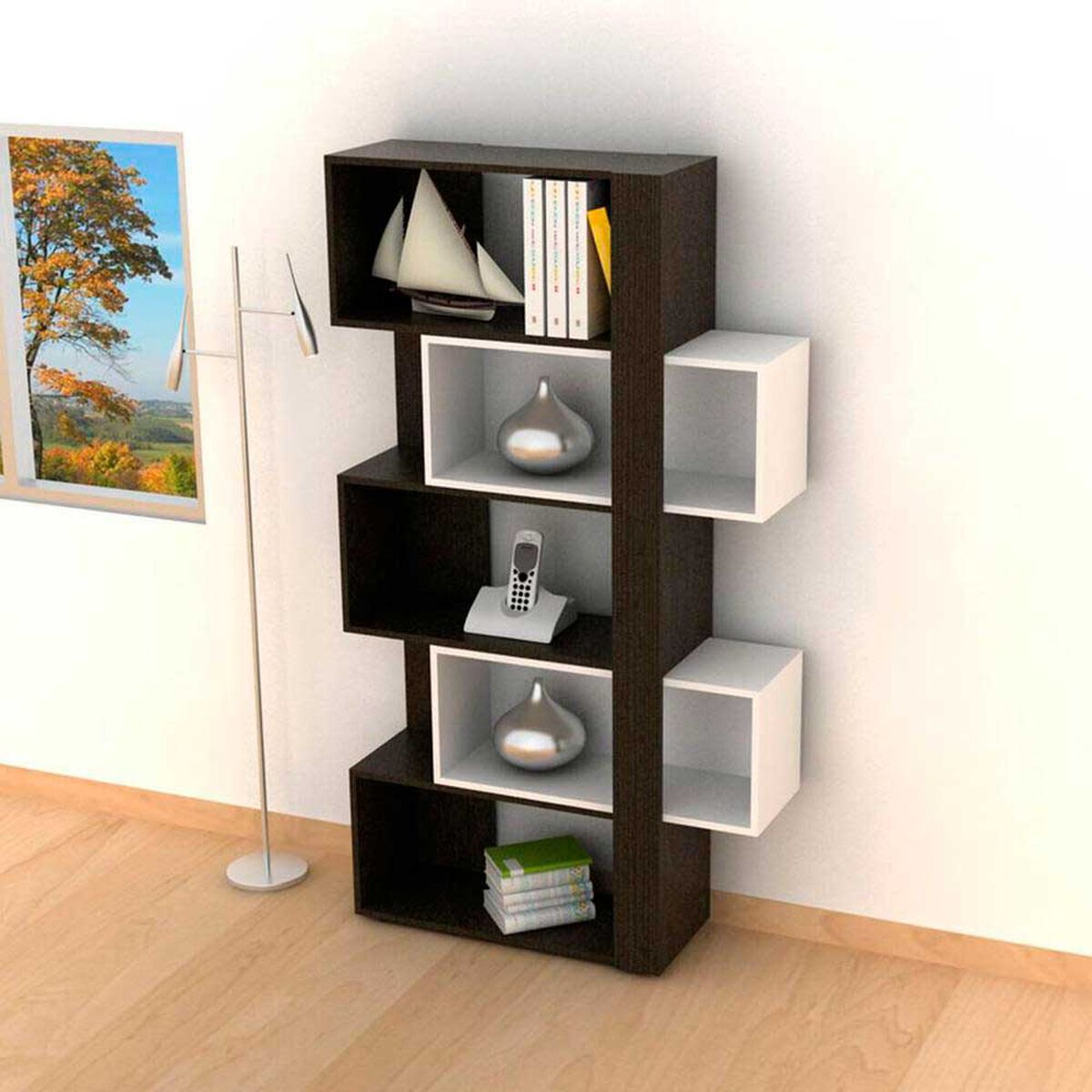 Combo Biblioteca Beijin + Rack Casanova