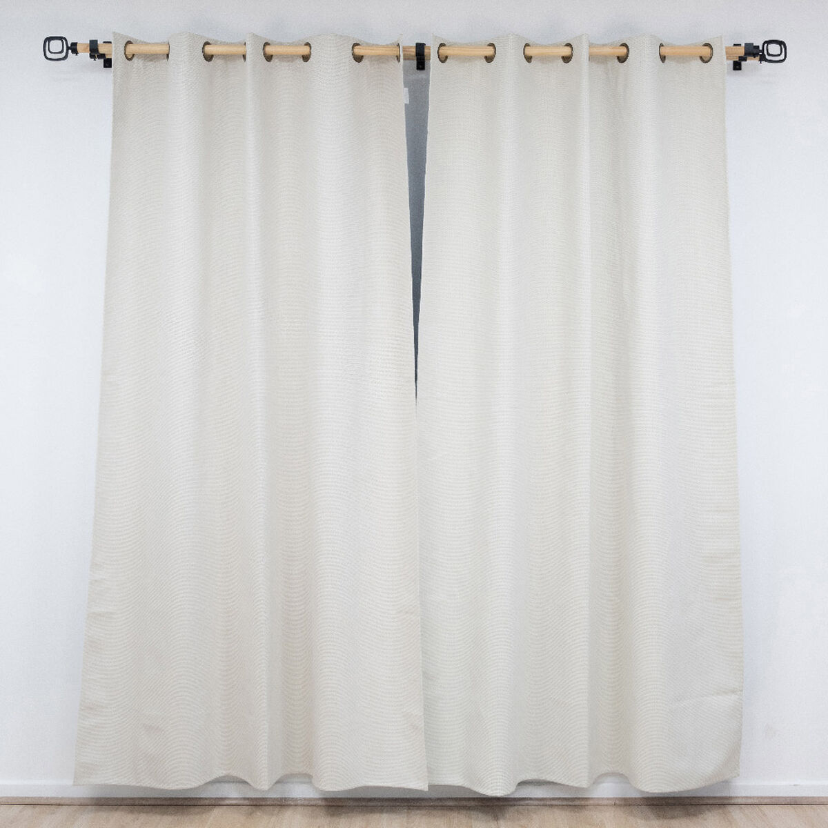 Juego de Cortina Blackout Doral Varsovia 140x220 cm Crudo
